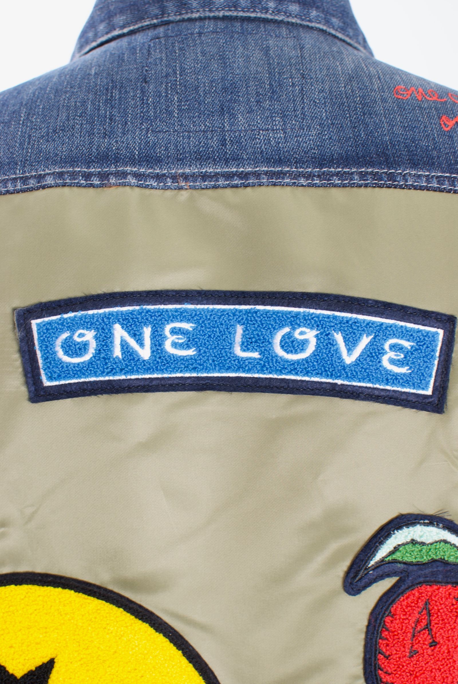 ONE-656A MA-1 DENIM JACKET  / デニムジャケット / デニム×ナイロン / Hand Made / ハンドメイド  / ハンドペイント