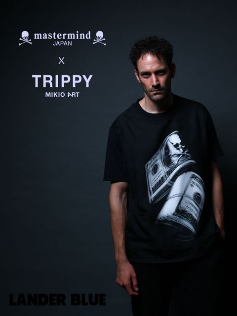 1月17日からの販売【mastermind JAPAN コラボレーション】 TRMM-002 $1,000 /T-SHIRT / BLACK/ 3Dアート/ UNISEX/