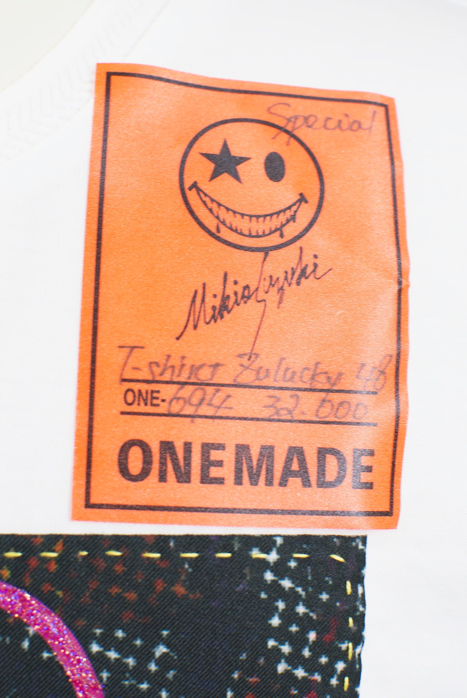 ONE-694 ZULUCKY 48サイズ / ハンドメイド / LANDER BLUE 別注モデル  / 1点もの /アートTシャツ
