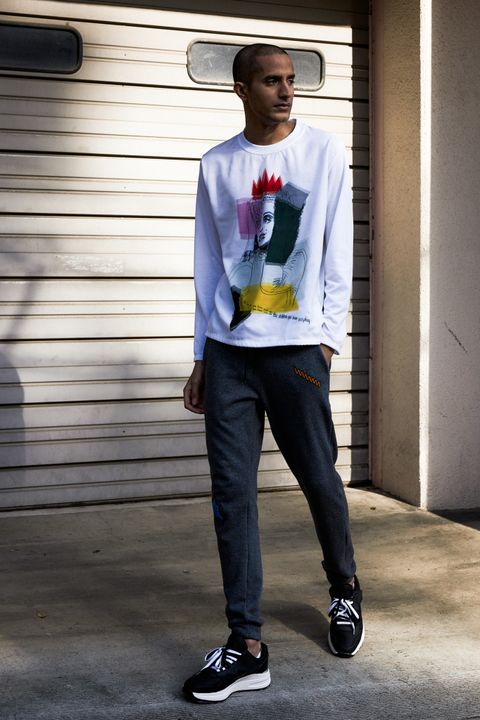MX-1194 3D T MONROE /  WHITE / 3D 長袖Tシャツ / MADE IN JAPAN / 国産