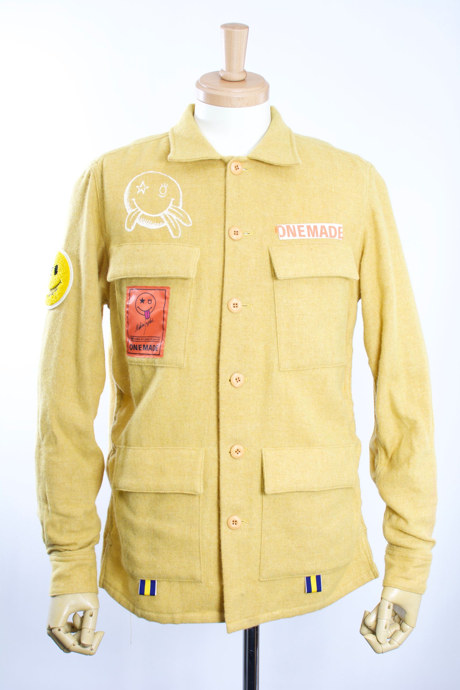 ONE-655  MILITARY JACKET / ウール素材  / ミリタリー/ パラフィン加工/ HAND MADE / MAXSIX /MIKIO SUZUKI