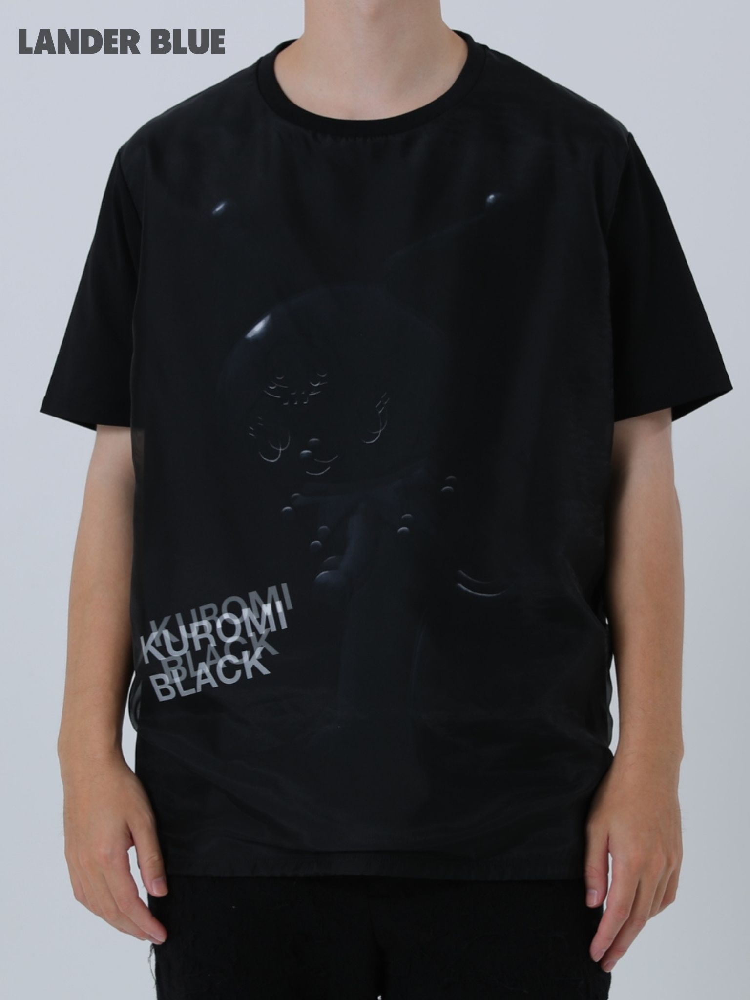 【3D クロミ デザイン】“BLACK KUROMI“ アートTシャツ / サンリオ / BLACK / ユニセックス