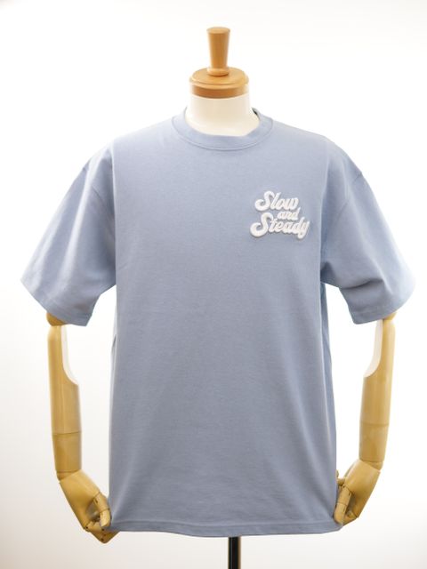 【3D刺繍】LANDER BLUE オリジナル / 刺繍Tシャツ / 高品質な厚手Tシャツ / 9オンス / ビックシルエット / ヘビーウェイトTシャツ / ヘビーオンスTシャツ