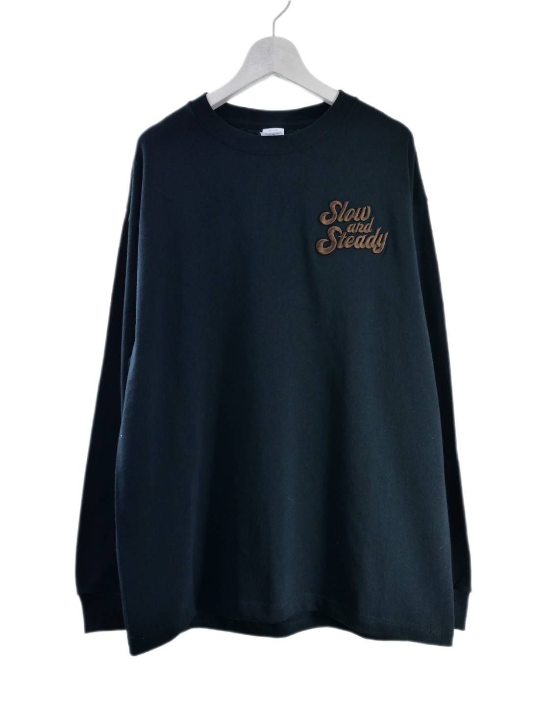 【3D刺繍】LANDER BLUE オリジナル / 長袖T刺繍Tシャツ / 高品質な厚手Tシャツ / 9オンス / ビックシルエット / ヘビーウェイトTシャツ / ヘビーオンスTシャツ