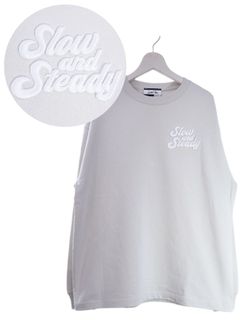 【3D刺繍】LANDER BLUE オリジナル / 長袖T刺繍Tシャツ / 高品質な厚手Tシャツ / 9オンス / ビックシルエット / ヘビーウェイトTシャツ / ヘビーオンスTシャツ