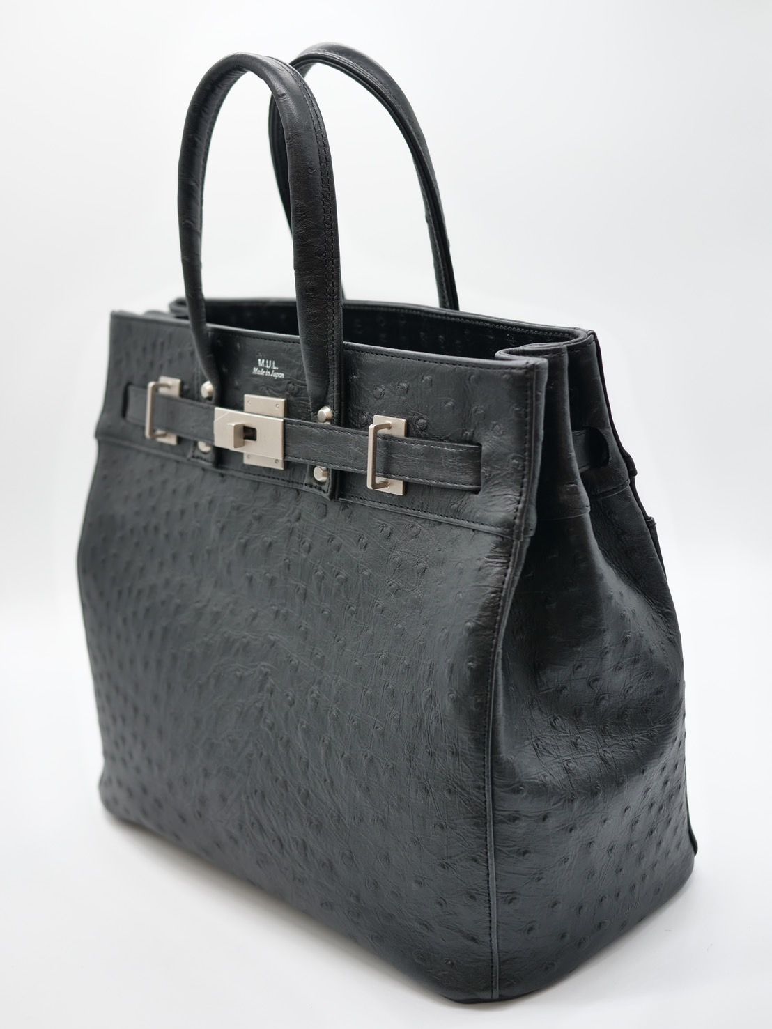 【M.U.L/ エムユーエル】姫路本革（レザー） ブラック / Mサイズ  /  日本製 / Made in Japan  /トートBag / メンズ レディース 兼用 UNISEX
