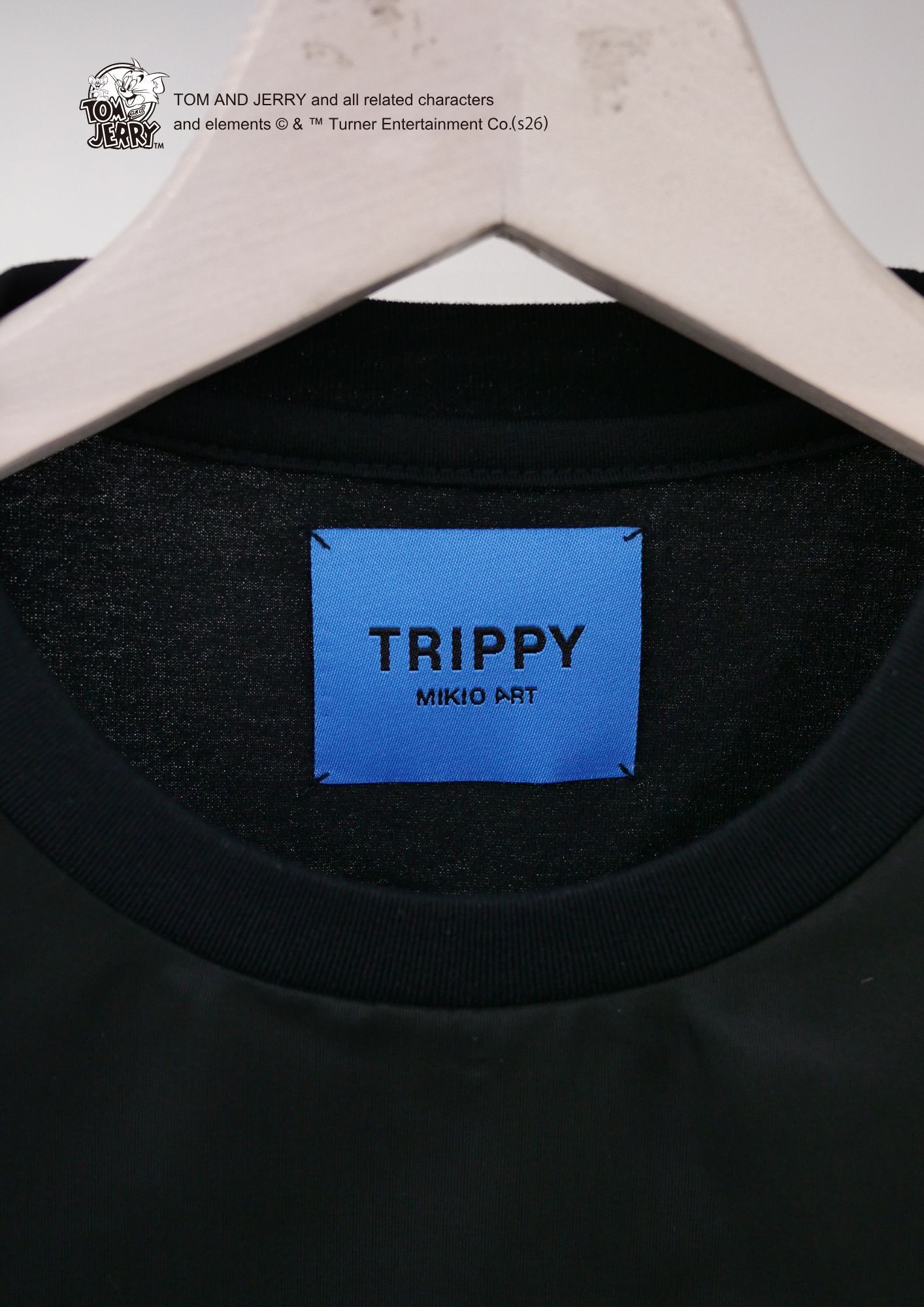 【TOM&JERRY×TRIPPY MIKIO ART】 TR-156 / 3DTシャツ / BLACK / ロンT / ユニセックス