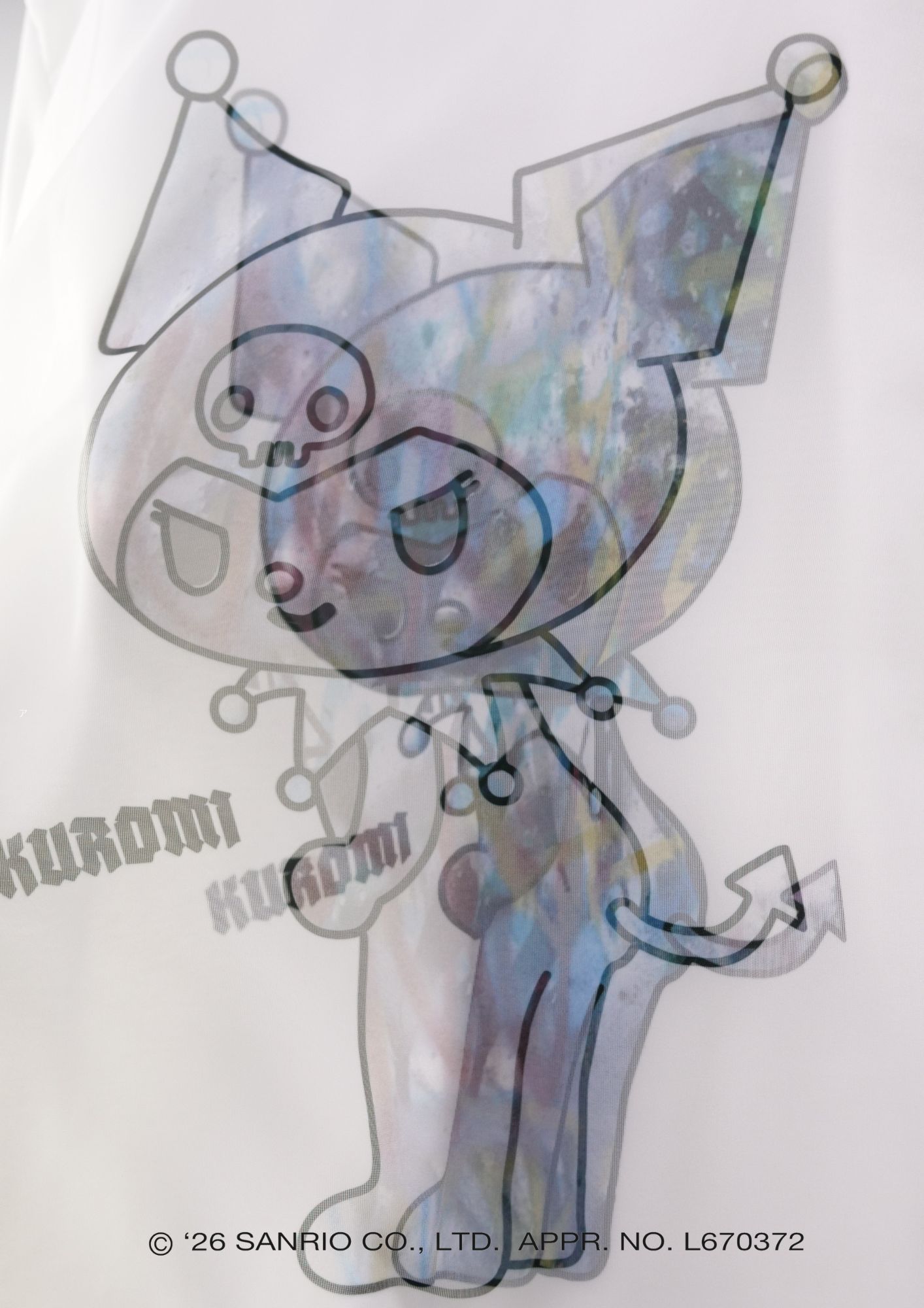 【KUROMI×TRIPPY MIKIO ART】TR-157 / 3DTシャツ / BLACK / ロンT / ユニセックス