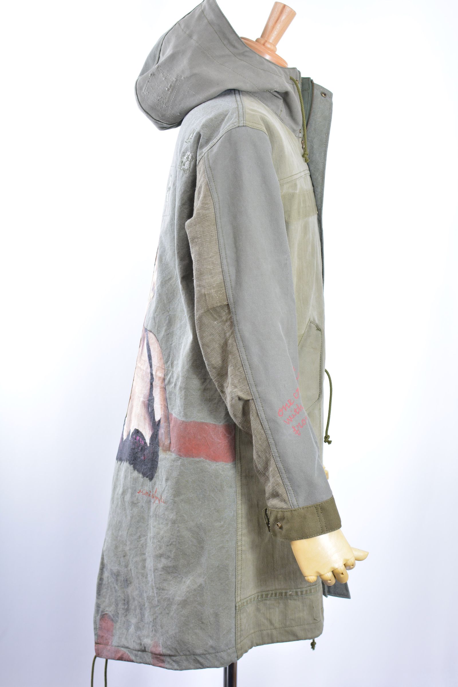 ONEMADE REBUILD LINE / ONE-640 MOZ COAT / ヴィンテージモッズコート / HAND MADE / アートブランド / フランスダッフルバッグ解体