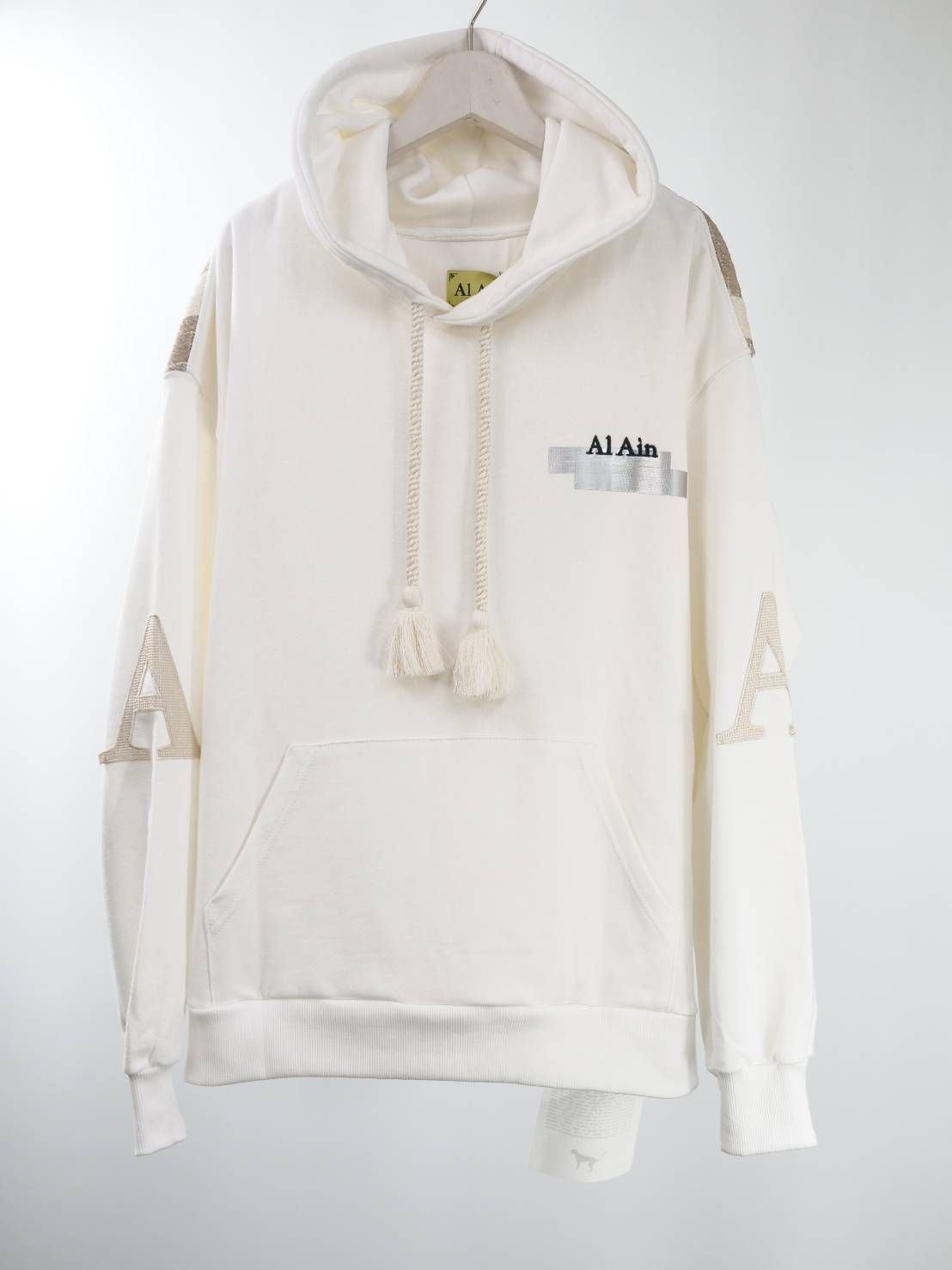 【アートパーカー】 AHOX W111  NAVAJO /イタリアブランド / オーバーサイズパーカー / ユニセックス / WHITE / イタリア製  / 高品質 / コットン100％