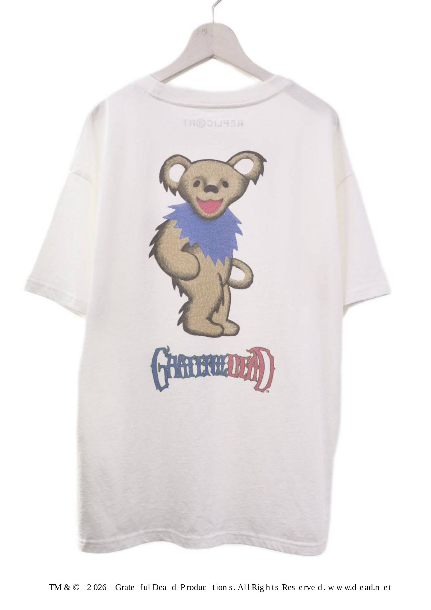 【グレイトフルデッド】 RP-GD-005 / Grateful Dead Tシャツ /  WHITE / ユニセックスRT