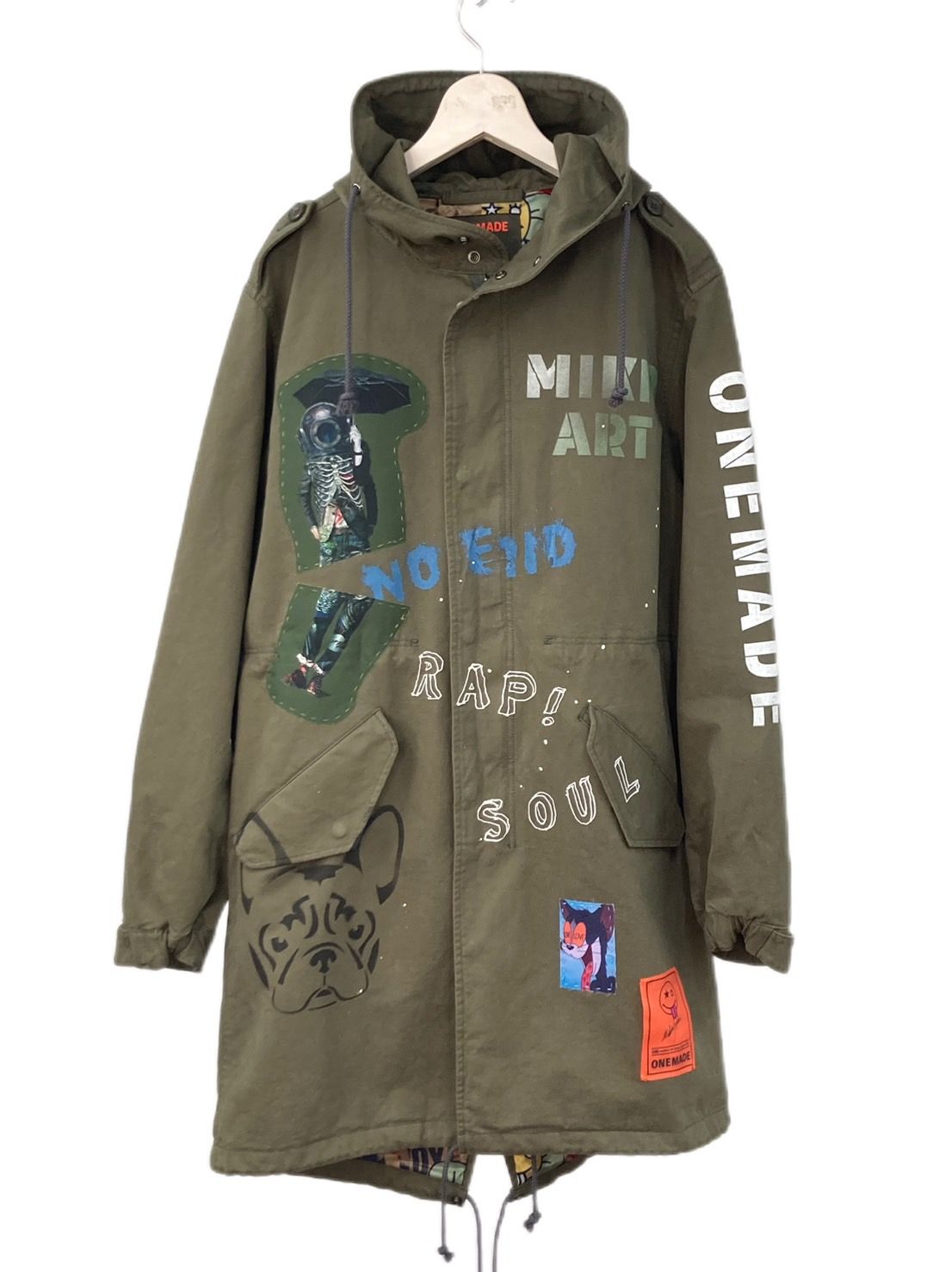 【世界で一枚だけ】別注 モッズコート / ヴィンテージカーキ / ハンドメイド / アートブランド / UNISEX /PARKA SHELL M-1951 / M-51
