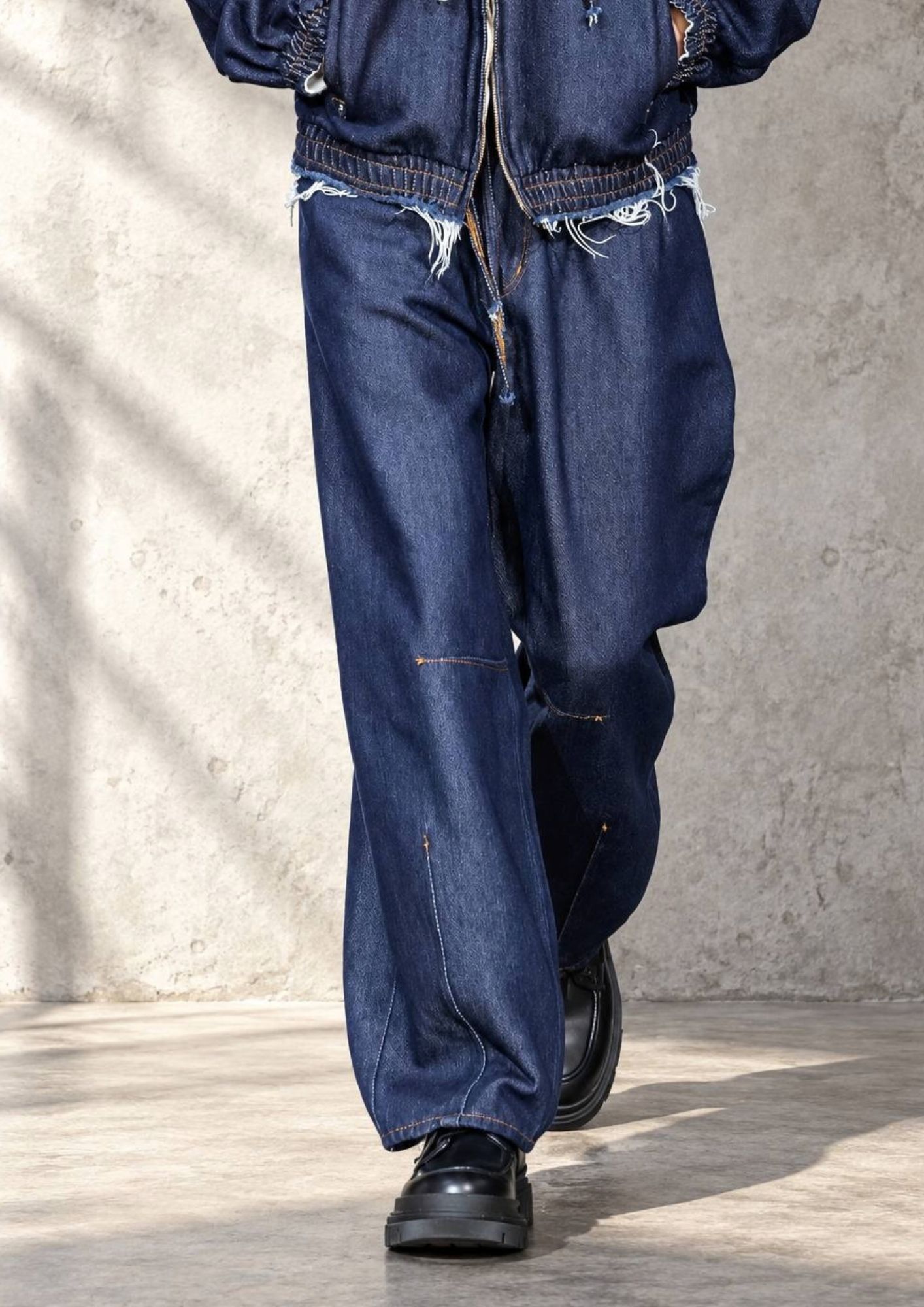 【Loose twist yarn denim barrel】 岡山産デニム / バレルレッグ / ルーズシルエット /