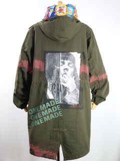 【世界で一枚だけ】 MODSCOAT / UNISEX / ユニセックス / ヴィンテージカーキ / ハンドメイド / タイダイ染め / 手染めモッズコート / HAND MADE / アートブランド