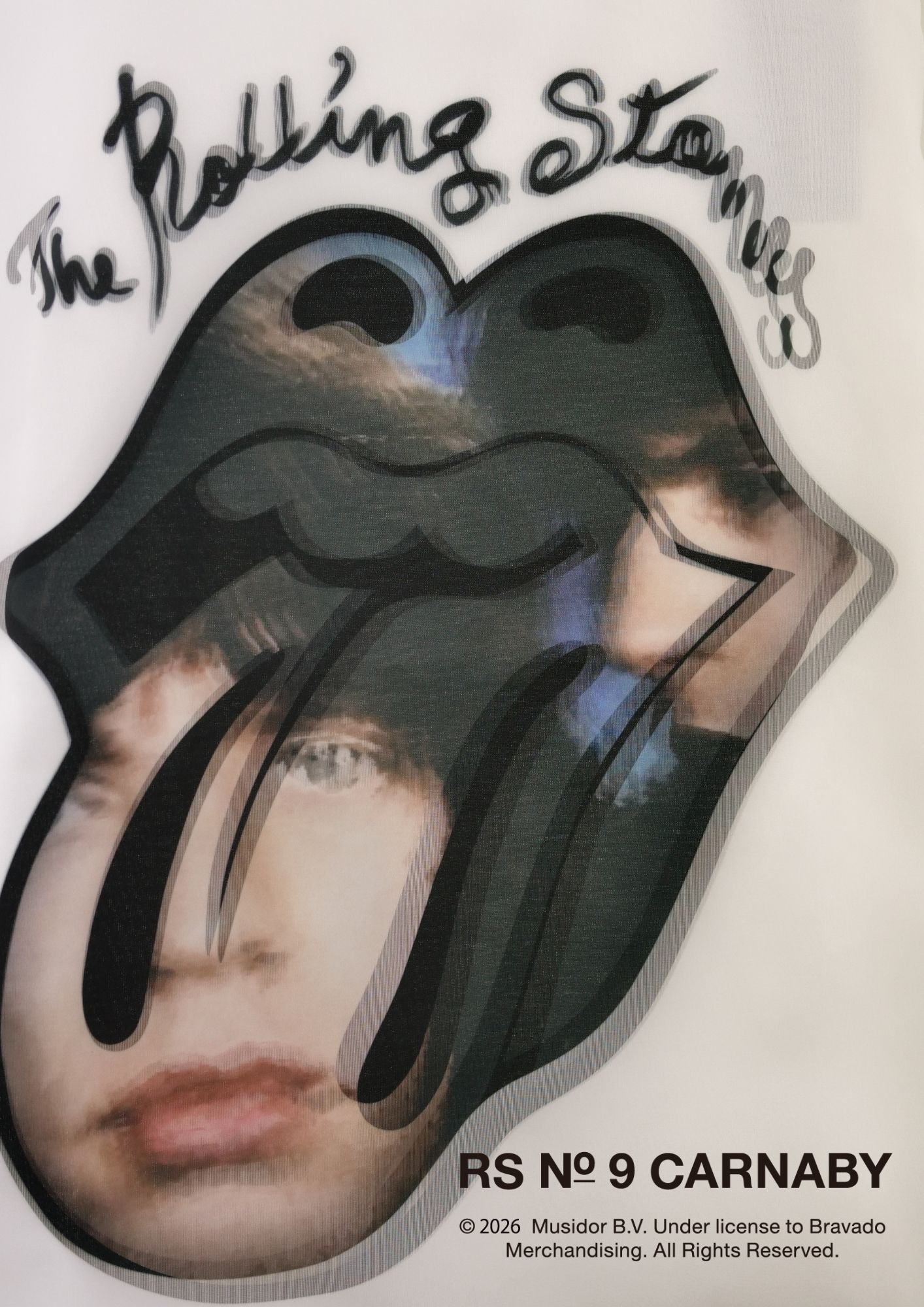 【The Rolling Stones×TRIPPY MIKIO ART】TR-158 / 3DTシャツ / WHITE / ロンT / ユニセックス