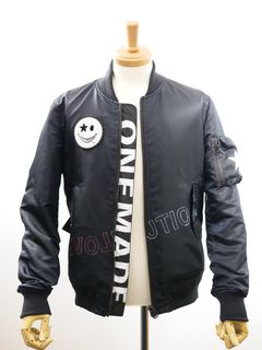 ONEMADE / LANDERBLUE別注 / 48サイズ(M〜L)  / MA1 /リバーシブル / ハンドメイド/ MADE IN JAPAN