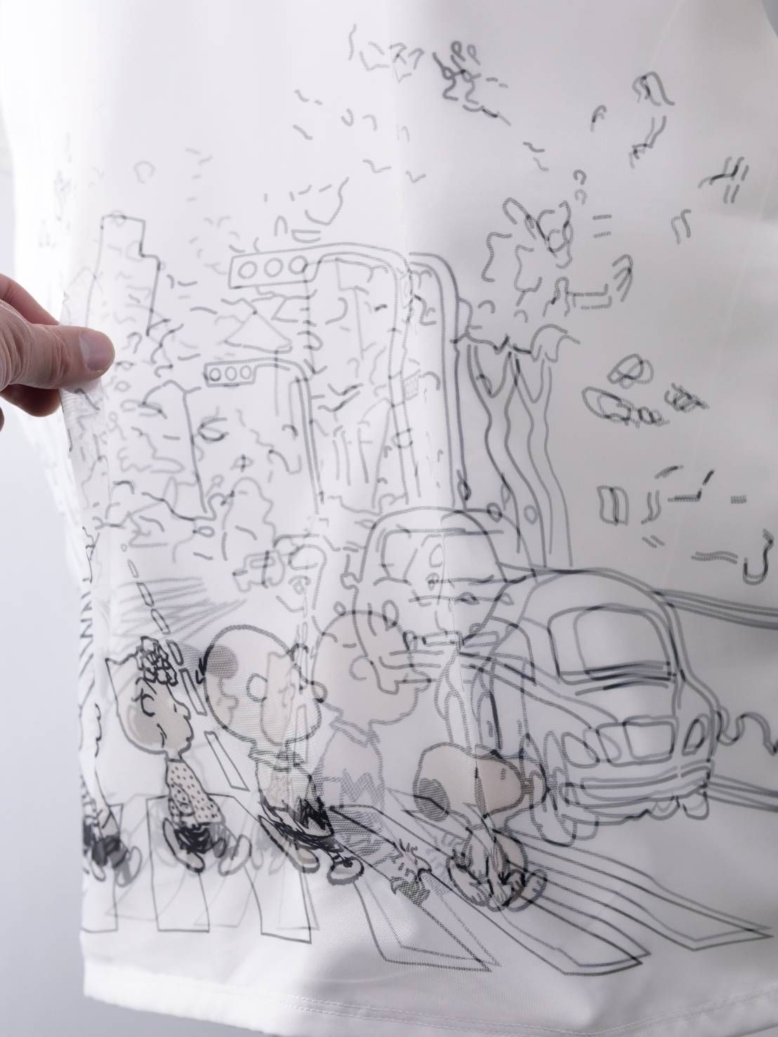 【スヌーピーシリーズ】 TR-098 / PEANUTS / SNOOPY / ライセンス商品 / 3Dアート / スヌーピーTシャツ / WHITE / UNISEX