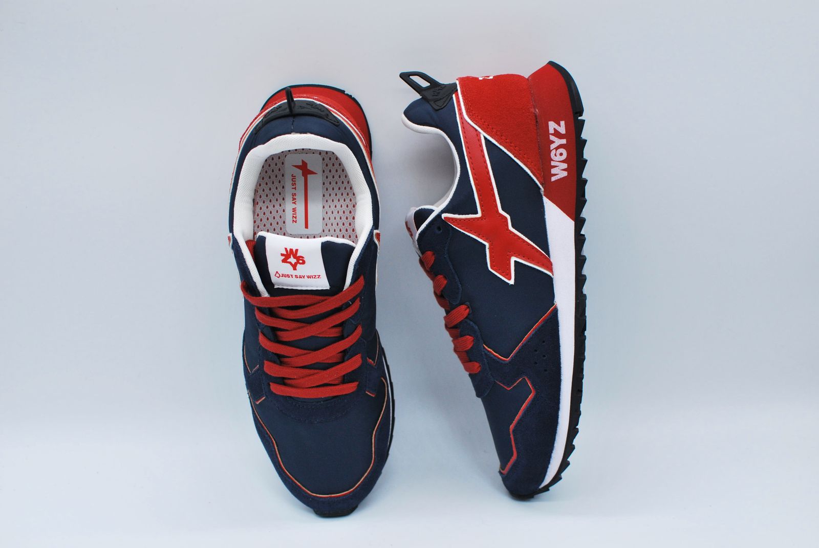 JET-M  / NAVY /ローカットスニーカー「スウェード×ナイロン×レザーの異素材コンビネーション」