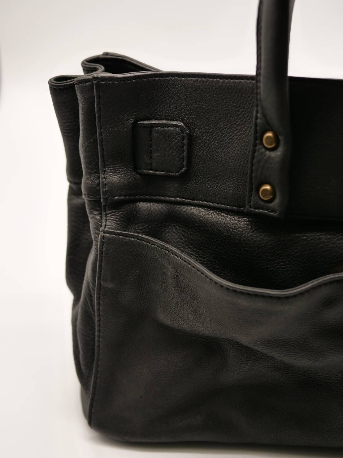 【M.U.L/ エムユーエル】姫路本革（レザー） ブラック / Sサイズ / 日本製 / Made in Japan /トートBag / メンズ レディース 兼用 UNISEX