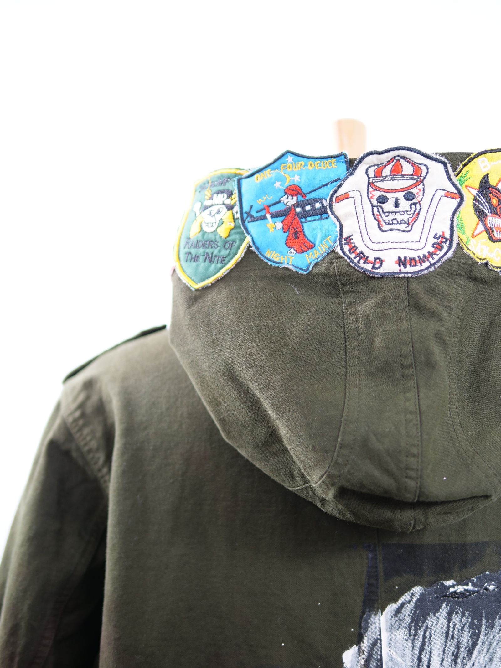 ONE820 / MODSCOAT / UNISEX / ユニセックス / ヴィンテージカーキ / ハンドメイド / タイダイ染め / 手染めモッズコート / HAND MADE / アートブランド
