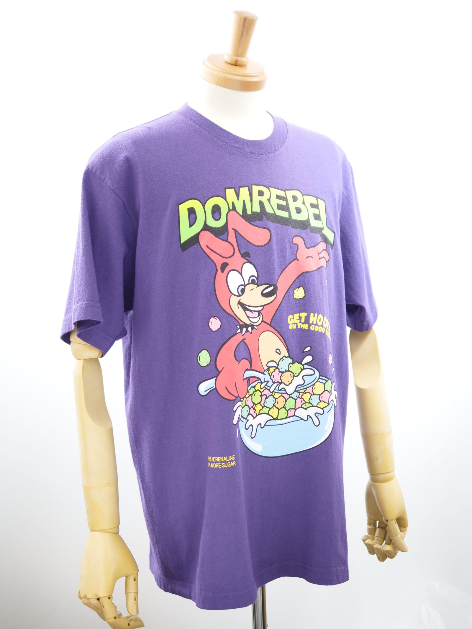 CEREAL BOX T SHIRT / PURPLE / 紫色 / オーバーサイズ  / USA産コットン / ヘビーオンス /厚手