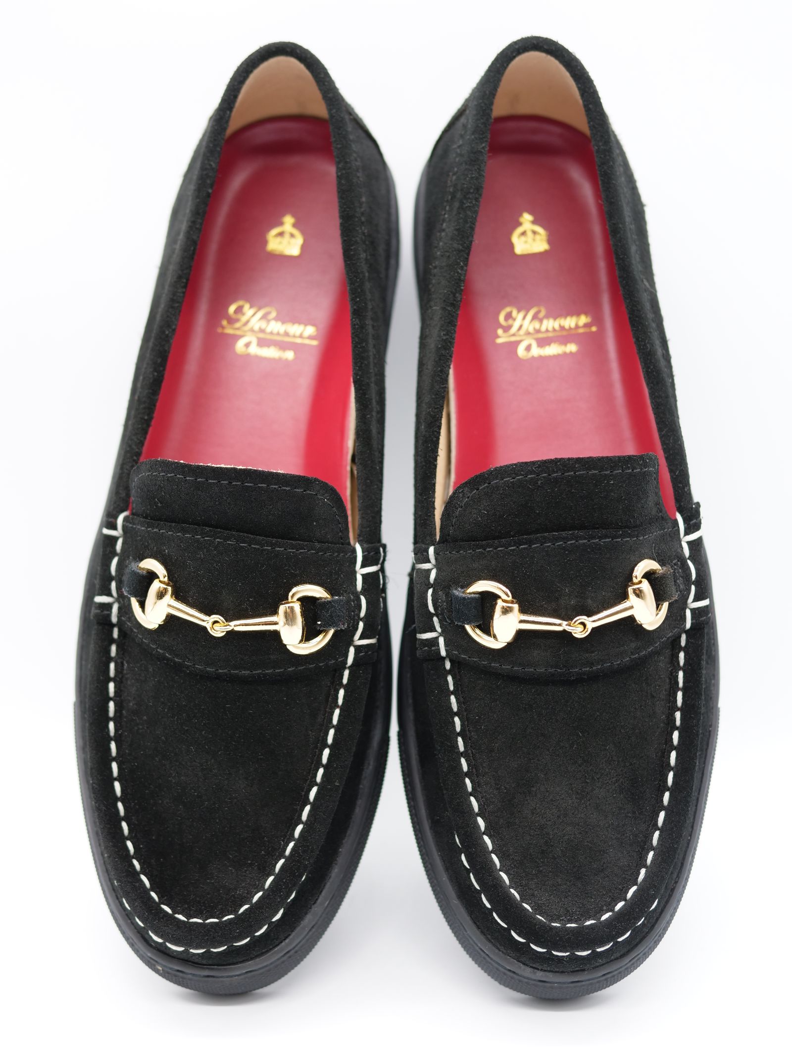 5070 Blacksuede / ビットモカシンスリッポン /スエード / 黒 /