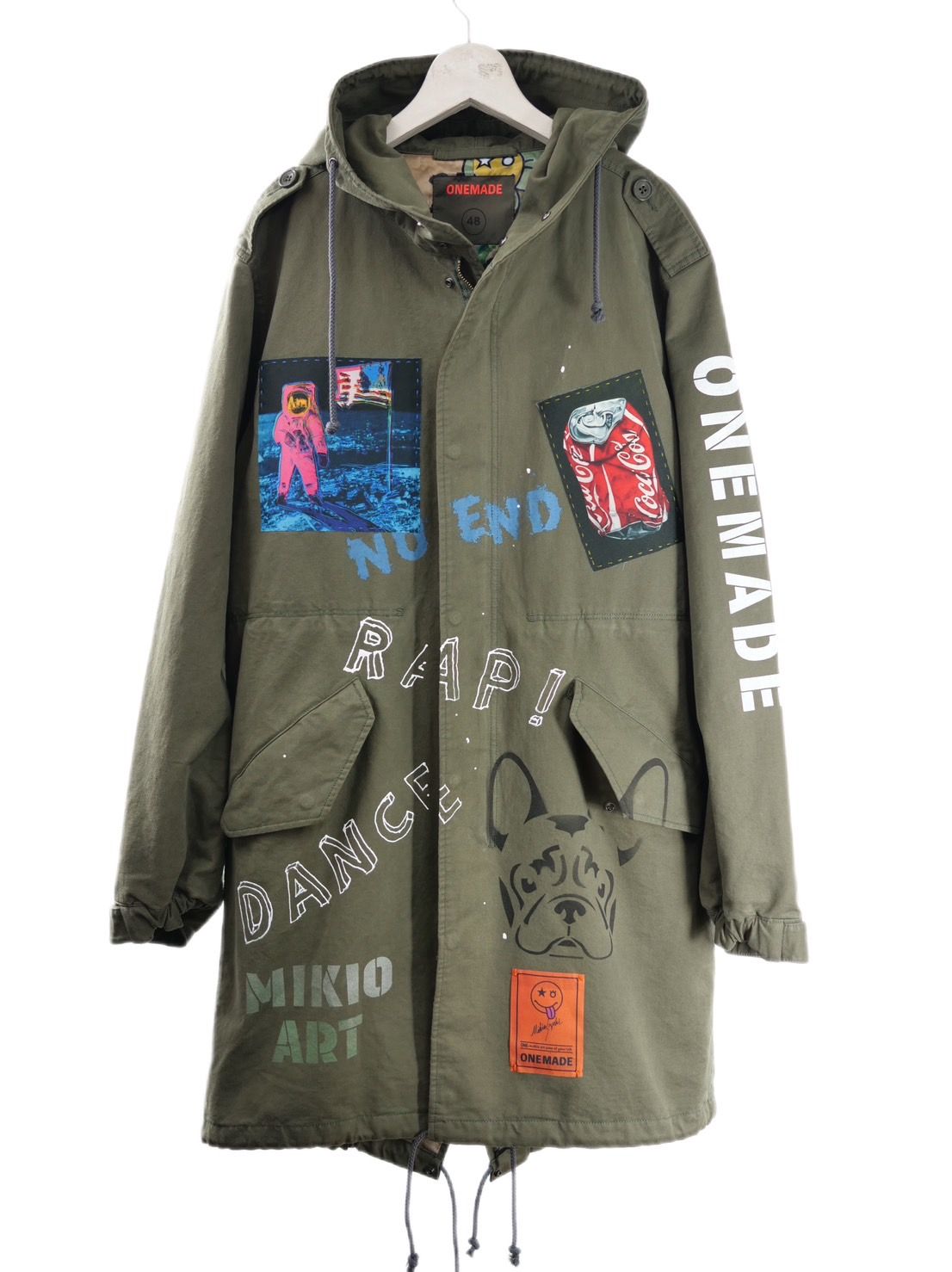 【世界で一枚だけ】別注 モッズコート / マリリンモンロー / ヴィンテージカーキ / ハンドメイド / アートブランド / UNISEX /PARKA SHELL M-1951 / M-51