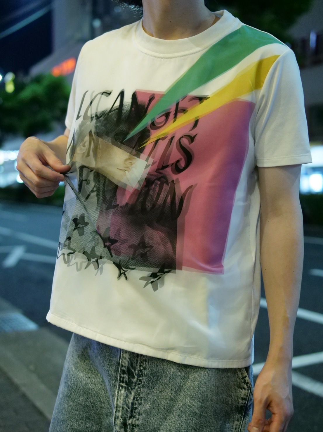 【3DアートTシャツ】 MX-1408 / NO SATISFACTION /  アートブランド / Art Tシャツ / WHITE / トロンプルイユファッション /ユニセックス