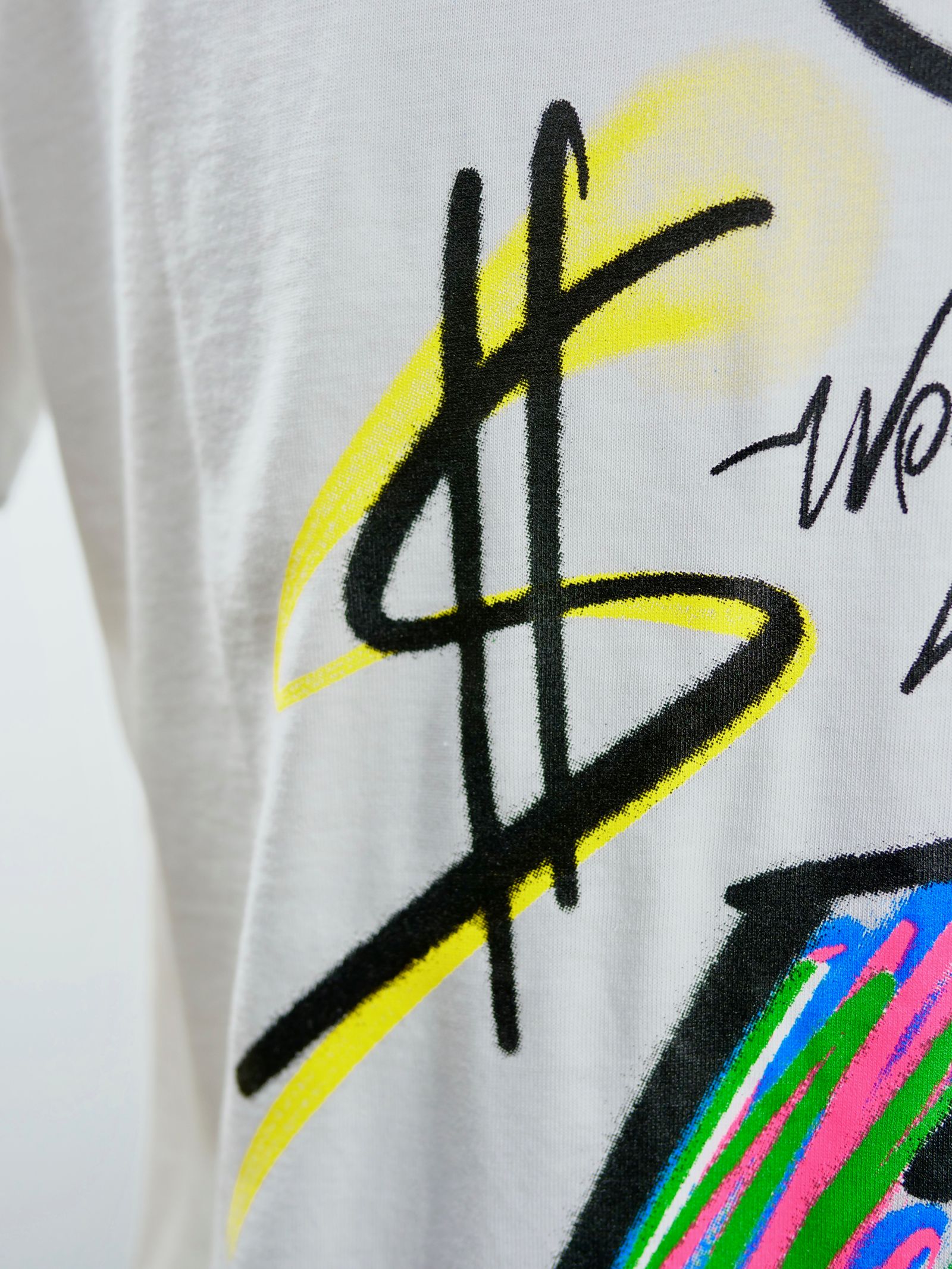 【イタリアのアートブランド】WONDERFUL LIFE /  Tシャツ / WHITE /  TR213M / AIR BRUSH  / MADE IN ITALY