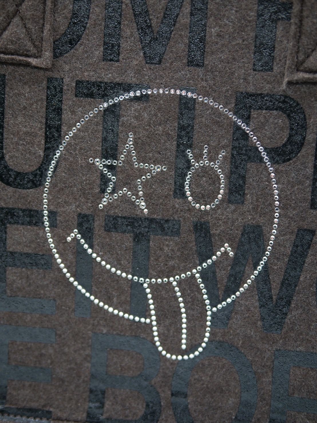 ONB-001S /  FELT MINI TOTO BAG /  SWAROVSKI / スワロフスキー / トートバッグ / ハンドメイド / MADE IN JAPAN
