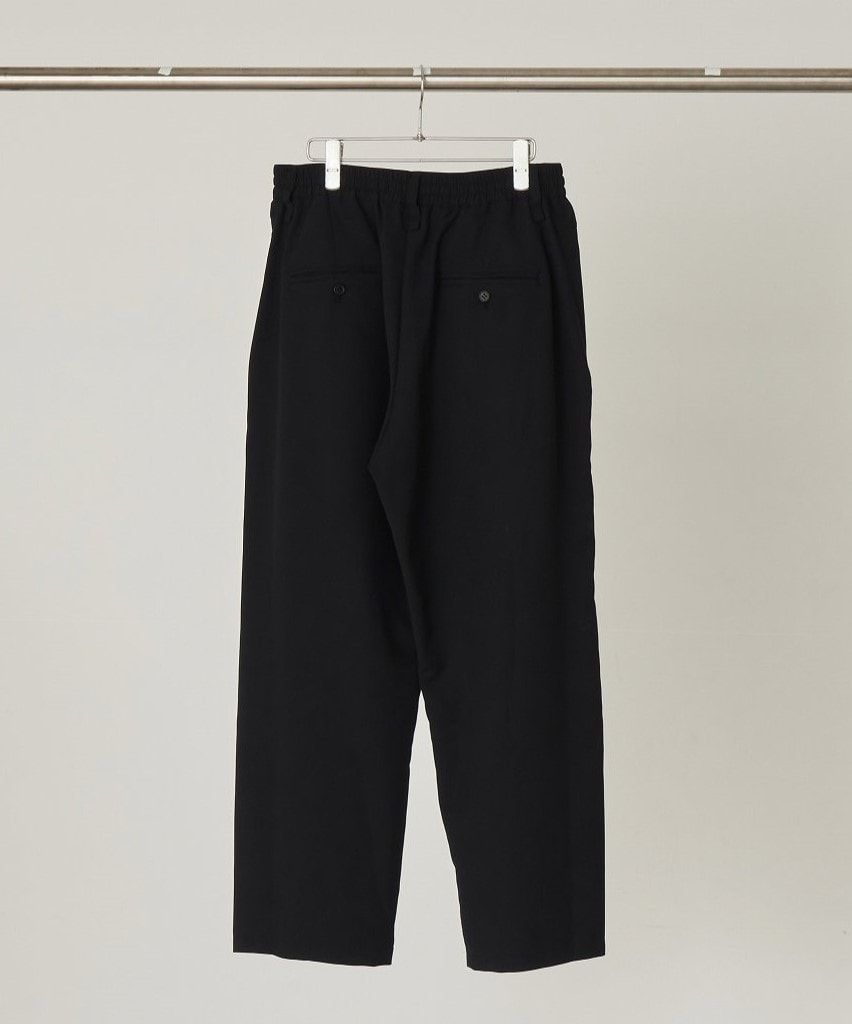 【おしゃれメンズパンツ】 / テーパードイージーパンツ/BLACK/ IRREGULAR TAPERED PT /春夏用パンツ / 日本製