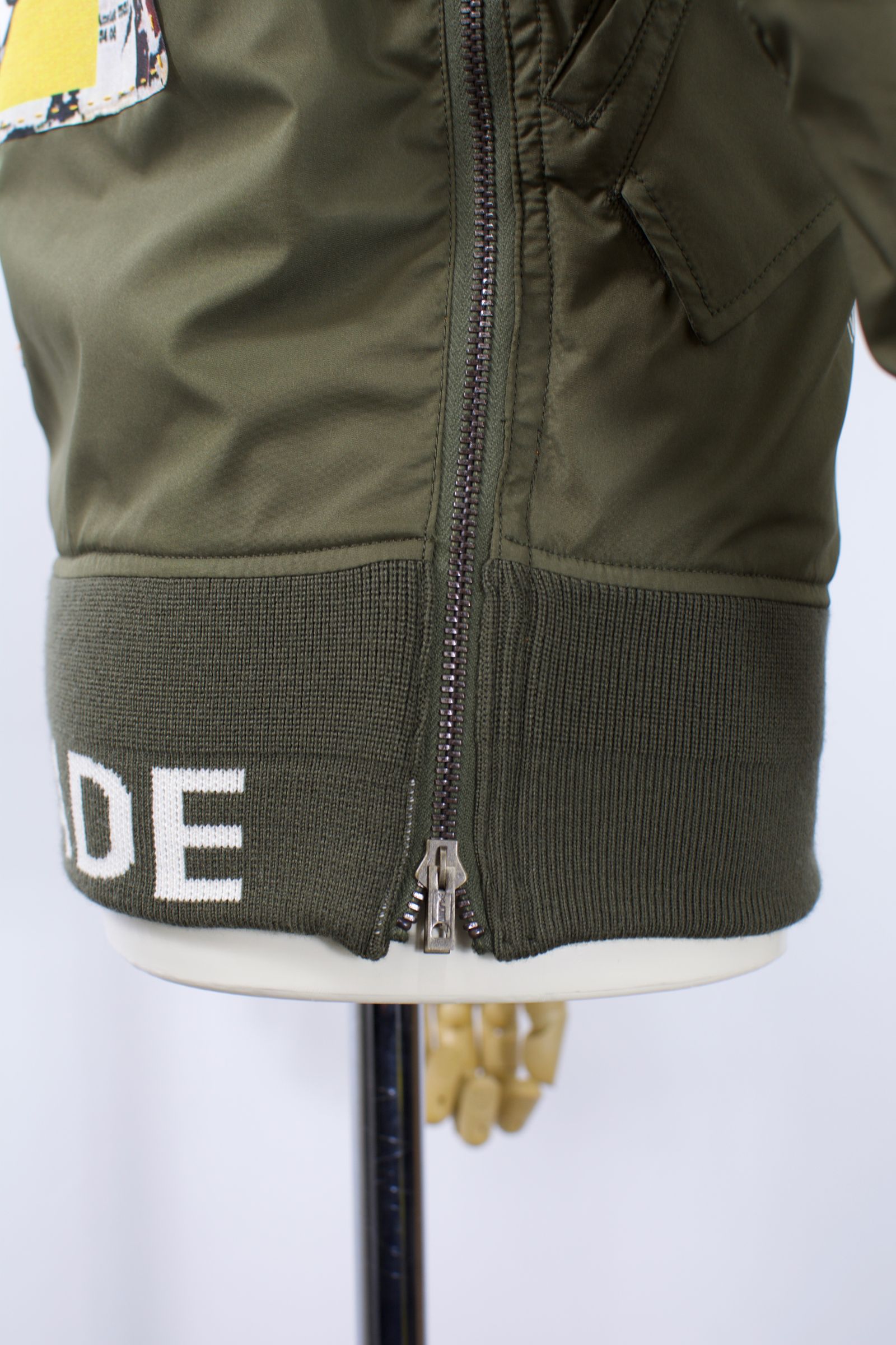 ONE-598 MA-1  / リバーシブル /   LANDER BLUE 別注 /Hand Made / ハンドメイド  / ハンドペイント
