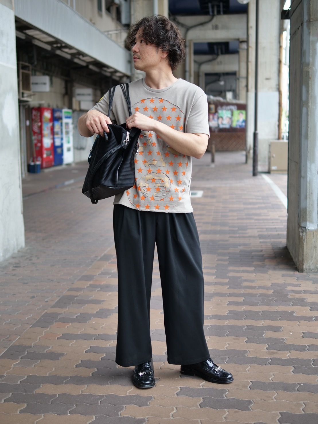 Aラインを強調した大人のコーディネート