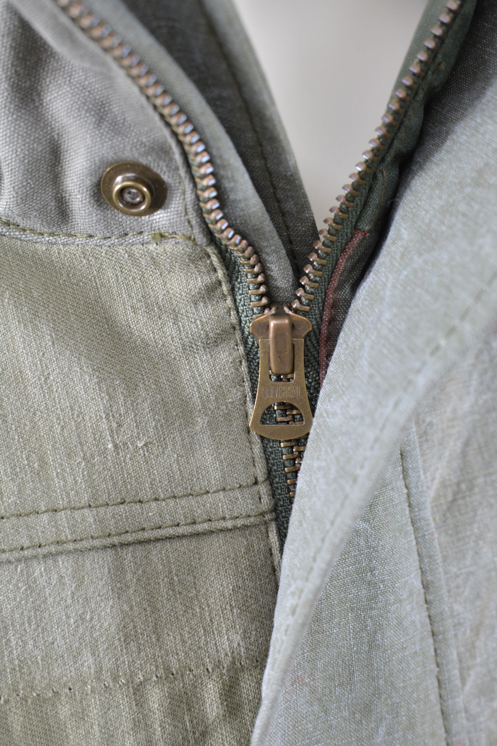 ONEMADE REBUILD LINE / ONE-640 MOZ COAT / ヴィンテージモッズコート / HAND MADE / アートブランド / フランスダッフルバッグ解体