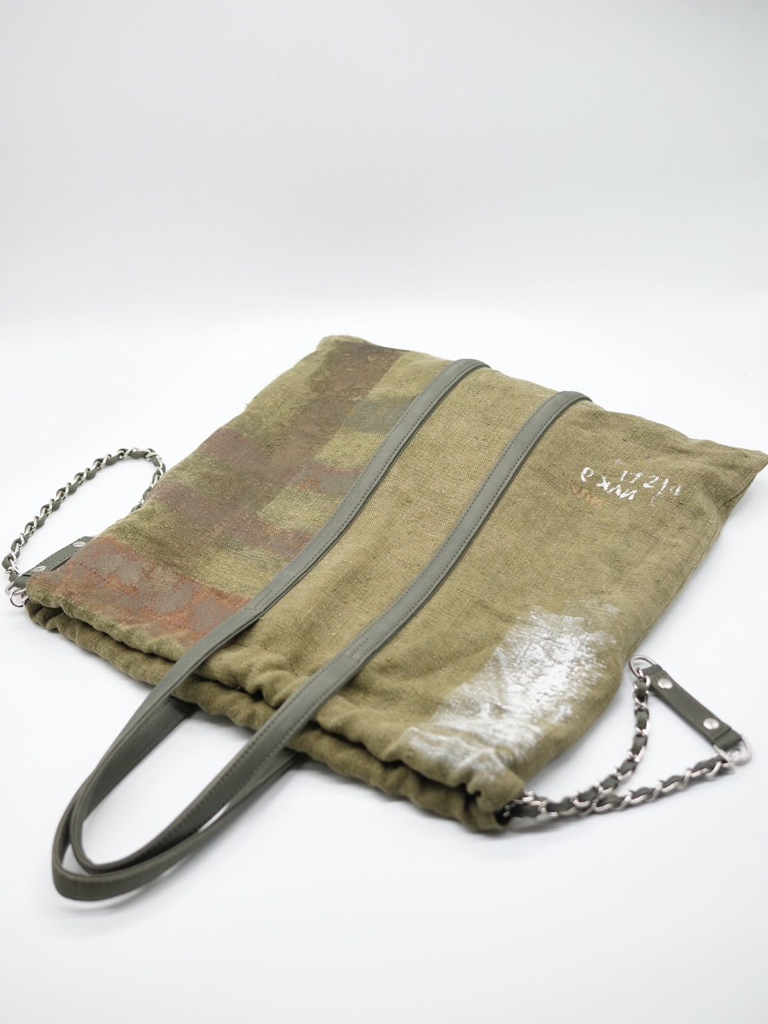 【M.U.L/ エムユーエル】Vintage Remake Fabric / フランス軍テント生地 / リメイクバック / Mサイズ / 日本製 / Made in Japan /トートBag / メンズ レディース 兼用 UNISEX
