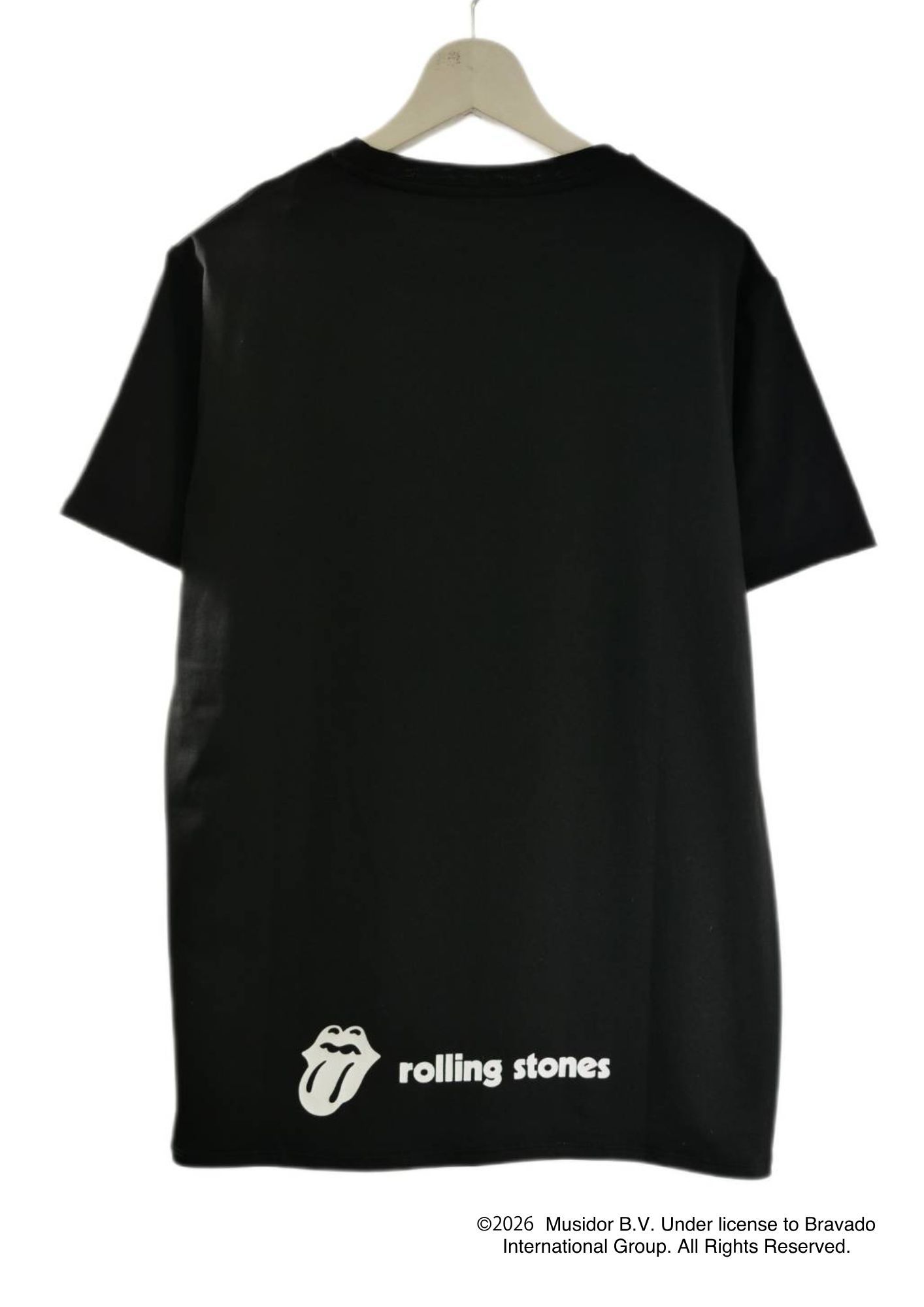 【The Rolling Stone】 RS No.9 CARNABYコラボレーション /TR-136 RS LIP&TONG 7LIPS    3DTシャツ / BLACK/ ユニセックス