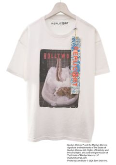 【マリリンモンロー】 RP-MM-005 / Marilyn Monroe Tシャツ / WHITE / ユニセックス / ユニセックス