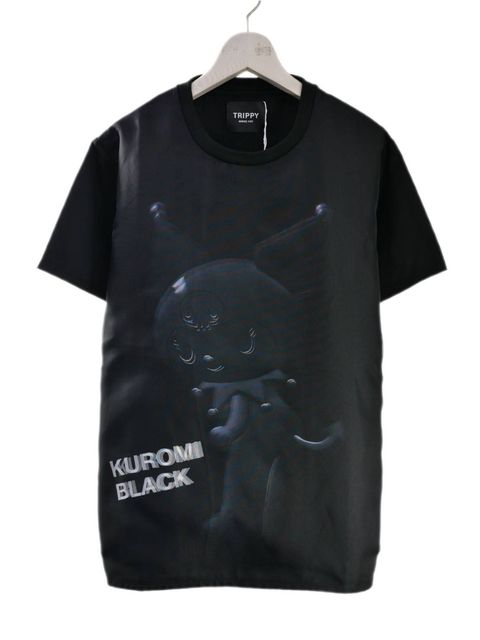 【3D クロミ デザイン】“BLACK KUROMI“ アートTシャツ / サンリオ / BLACK / ユニセックス