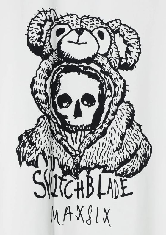 【SWITCHBLADE x MAXSIX 】L'Arc～en～Ciel HYDEプロデュースブランド / コラボTシャツ / WHITE /ユニセックス