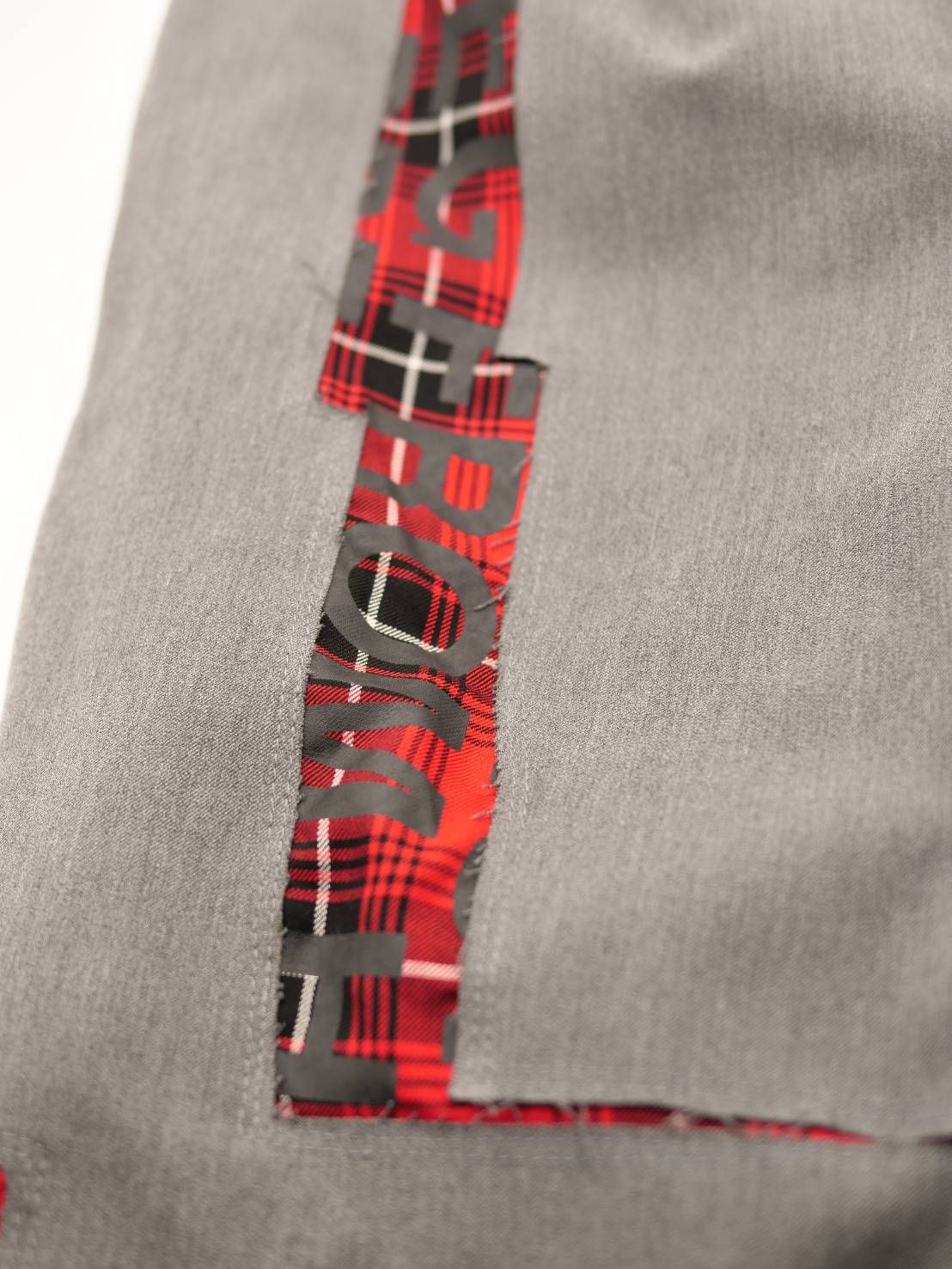 【大人はアートで差別化を】スラックス / 1タック / パッチワーク / ハンドメイド