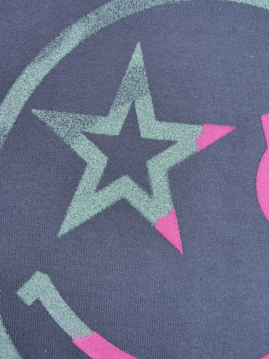 【ニコちゃんTシャツ】現代アート作家が手がけるブランド /ダークグレー /  コットン100％ / MADE IN JAPAN