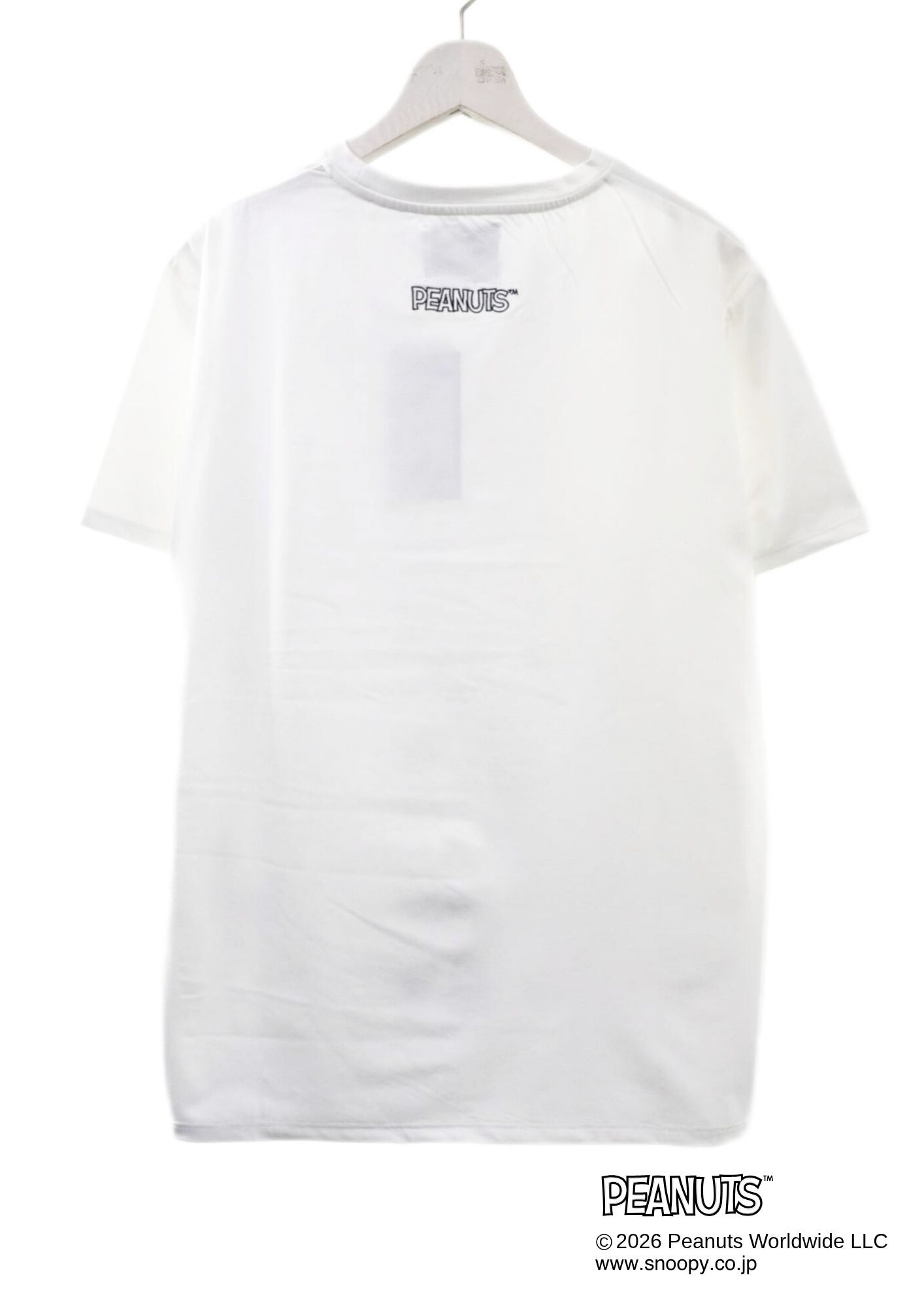【PEANUTS  SNOOPY】 TR-098 / スヌーピー3DプリントTシャツ/ WHITE/ UNISEX