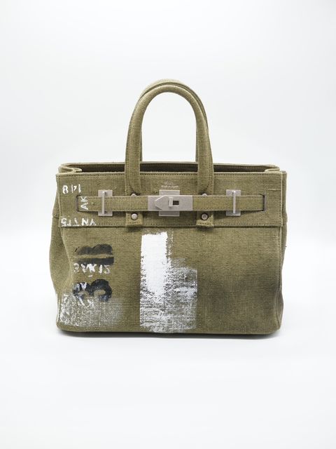 【M.U.L/ エムユーエル】Vintage Remake Fabric  / フランス軍テント生地 / リメイクバック / Sサイズ / 日本製 / Made in Japan /トートBag / メンズ レディース 兼用 UNISEX
