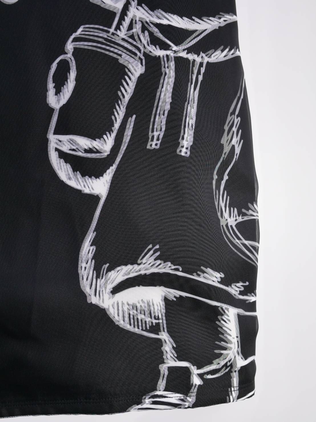 【3Dハローキティデザイン】TR-095 アートTシャツ / サンリオコラボ /BLACK / ユニセックス