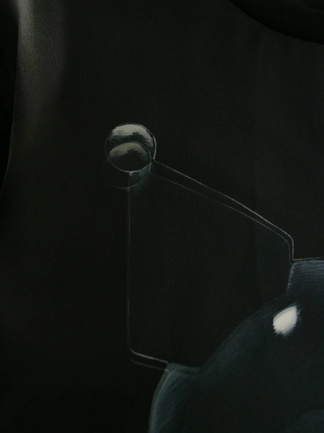 【3Dクロミ デザイン】TR-097“BLACK KUROMI“ アートTシャツ / サンリオ / BLACK / WHITE/ ユニセックス