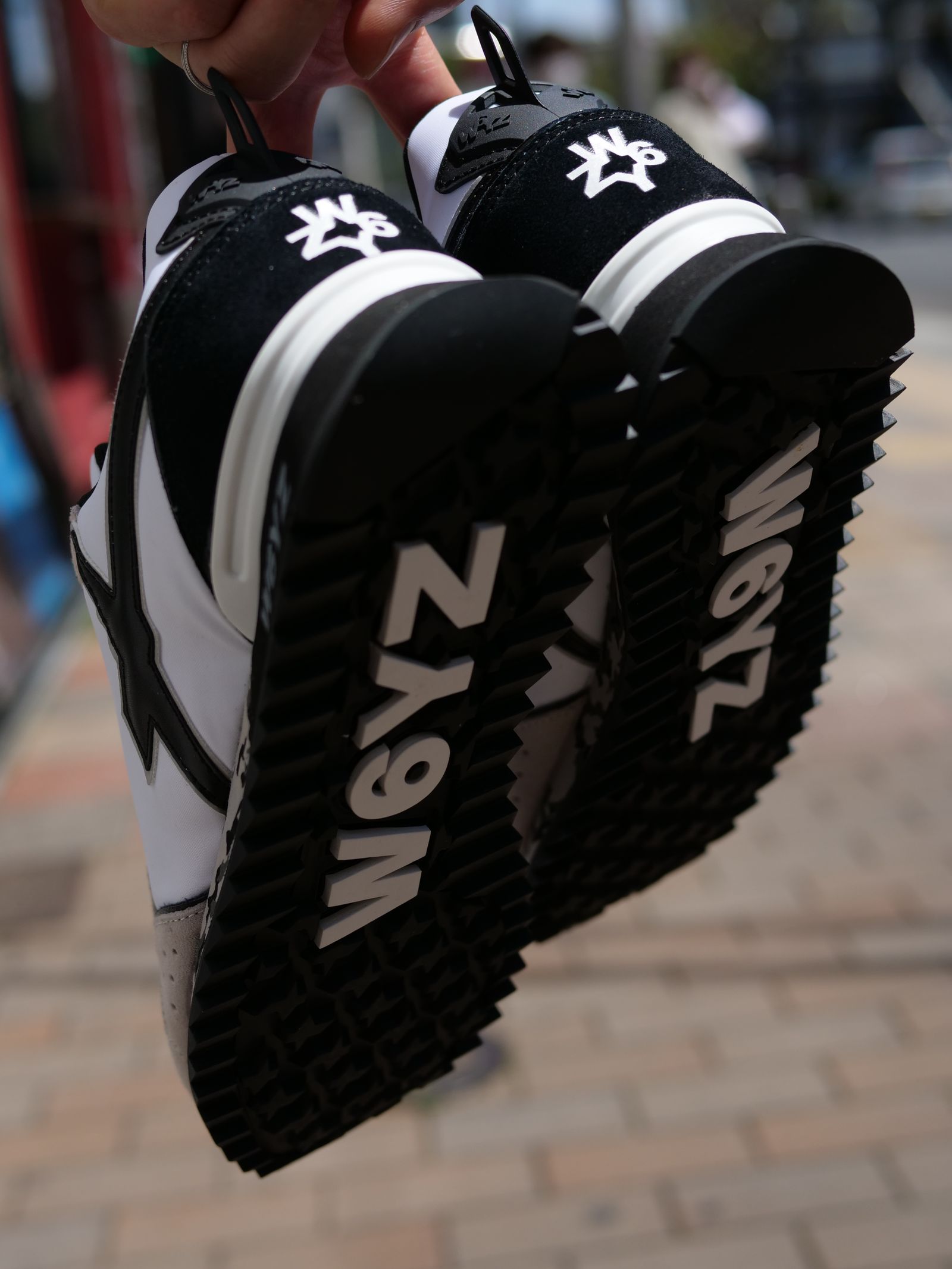 JET-M / WHITE×BLACK×CAMO /ローカットスニーカー「スウェード×ナイロン×レザーの異素材コンビネーション」