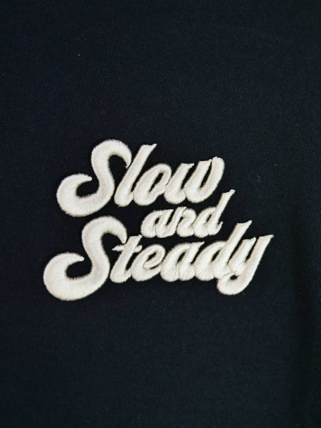 【3D刺繍】LANDER BLUE オリジナル / 長袖T刺繍Tシャツ / 高品質な厚手Tシャツ / 9オンス / ビックシルエット / ヘビーウェイトTシャツ / ヘビーオンスTシャツ