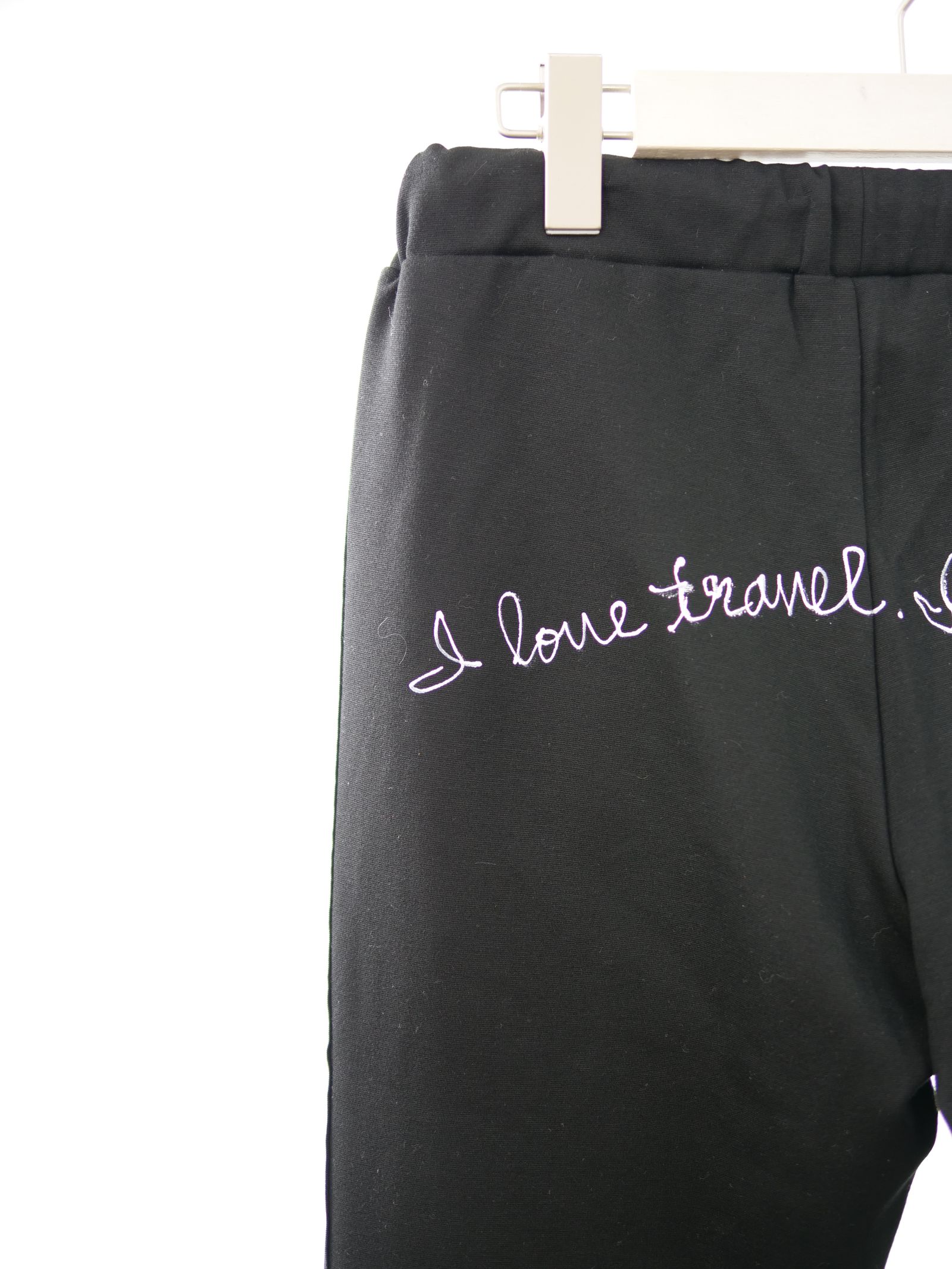 ONE-904 / SWEAT PANT / ジョガーパンツ / ストレッチ素材 / スマイルワッペン / ハンドメイド