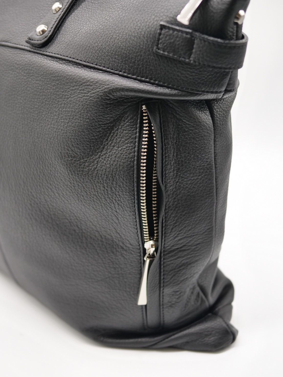 【M.U.L/ エムユーエル】本革（レザー） ブラック / ヘルメットバック / 日本製 / Made in Japan / 2way Bag / ショルダートートBag / メンズ レディース 兼用 UNISEX