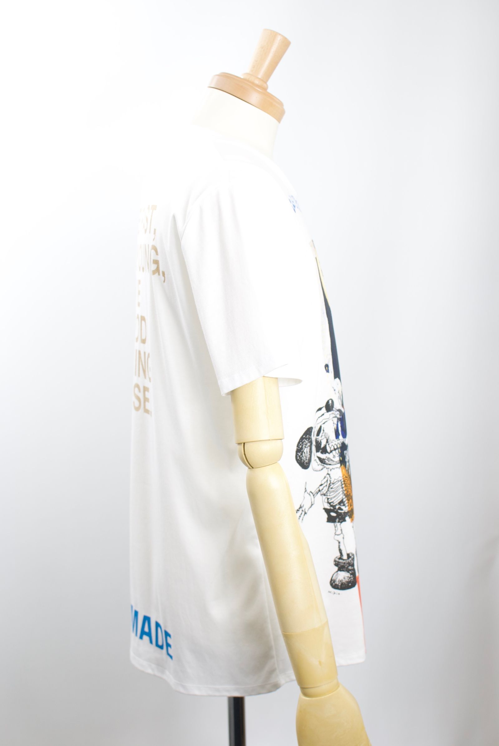 ONE-694 ZULUCKY 46サイズ /  ハンドメイド / LANDER BLUE 別注モデル  / 1点もの /アートTシャツ